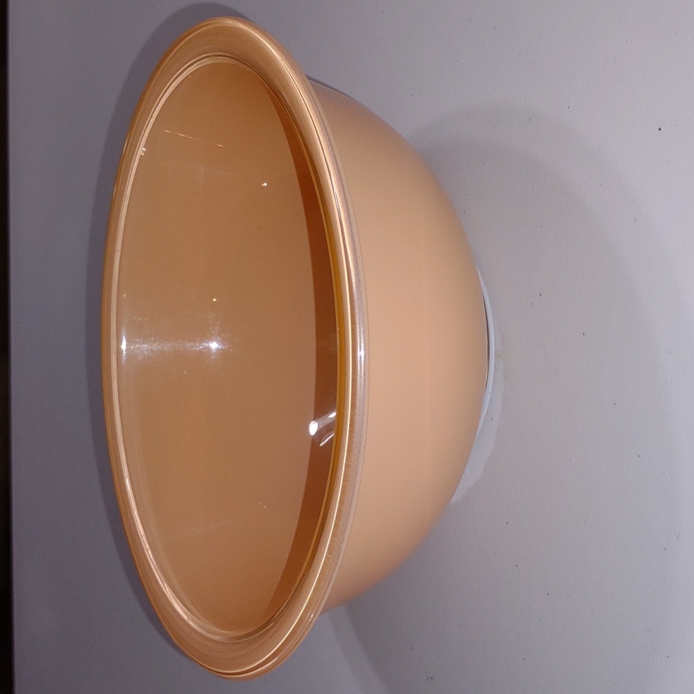 Pyrex mixing serving bowl peach # 353 glass Vintage